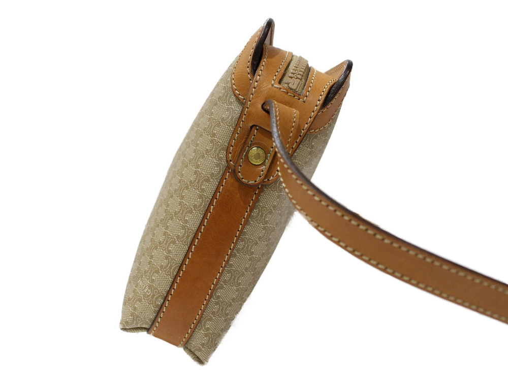 Celine Shoulder Leather Tan Bag Brown Camel Beige Macadam Tan Brown